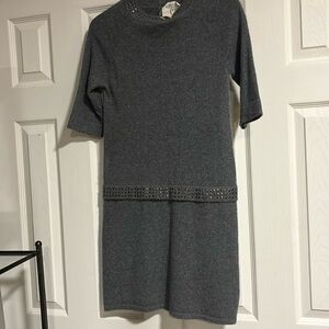 Qi‎ Cashmere 100% Cashmere Mini Dress